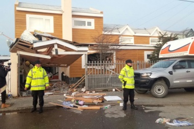 La explosión de una garrafa generó importantes daños en una vivienda