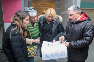 La gobernadora Bertone recorrió los avances de obra en la Escuela Especial N°4 de Tolhuin