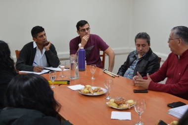 Calisaya se reunió con personas con diversidad funcional