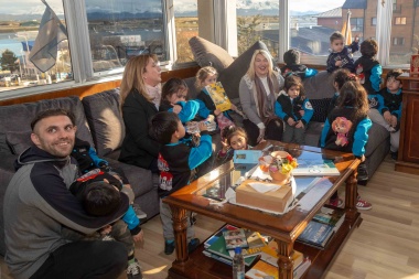 Bertone recibió a chicos del Centro Infantil Integrado de Río Grande