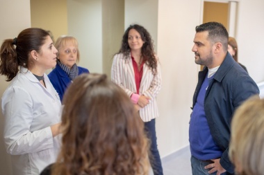 Vuoto recorrió la obra de la Fundación LUCCAU destinada a pacientes oncológicos