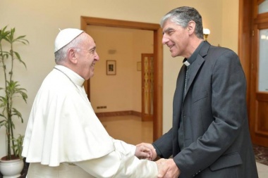 Monseñor D'Annibale le pidió al Papa que rece por la diócesis de Santa Cruz y Tierra del Fuego
