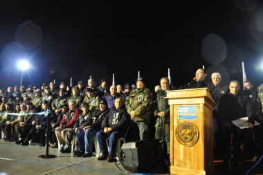 Vigilia en Río Grande: Veteranos pidieron realizar un planteo de inconstitucionalidad de los acuerdos con Reino Unido