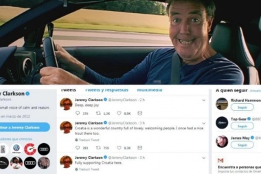 Jeremy Clarkson, el tester británico de autos (el de la polémica con Malvinas), festejó la derrota de Argentina