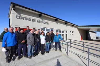 Bertone recorrió la obra del Centro de Atención de Segundo Nivel en Margen Sur