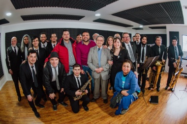 El intendente Vuoto inauguró la sala de ensayos de la Banda Municipal
