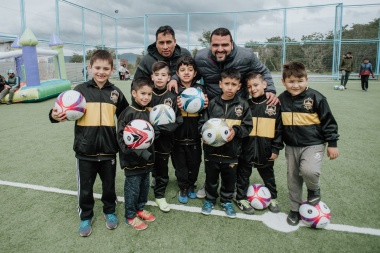 El intendente Vuoto inauguró el nuevo playón deportivo del barrio Malvinas