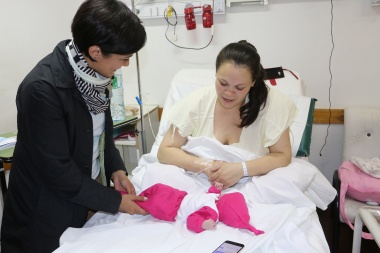 Maite, la primera bebé riograndense de 2018