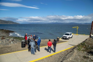 Destacan avances de obra en los muelles de pescadores artesanales de Ushuaia y Almanza