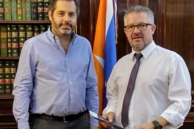 Ojeda se reunió con Hellemeyer por la prórroga de la ley 19.640