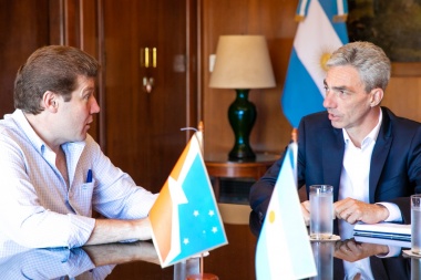 Con el puerto de Ushuaia como eje, Melella se reunió con el Ministro de Transporte