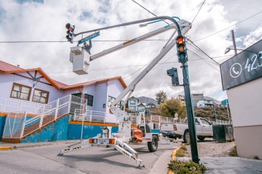 Avanzan los trabajos de puesta en valor de la avenida Magallanes en Ushuaia