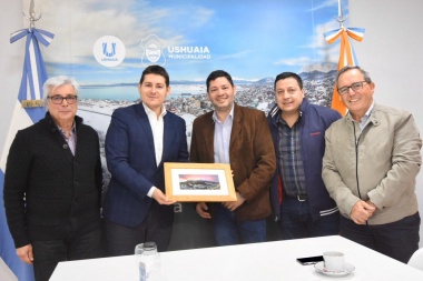 Recibieron en la Municipalidad de Ushuaia al Cónsul General de Italia en Bahía Blanca