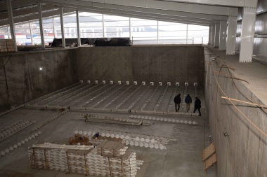 Funcionarios recorrieron la etapa final de obra de las plantas Arroyo Grande y Bahía Golondrina