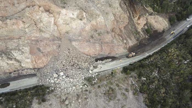 Derrumbe en la Ruta 40: temor por un bloque inestable de más de 3 mil ...