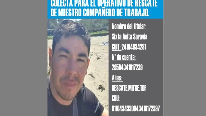 Impulsan colecta para la búsqueda de Elio Torres Critica Sur