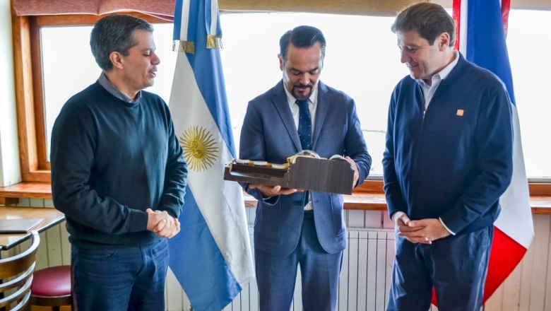 Melella recibió al Embajador de Francia en su primera visita oficial a Tierra del Fuego