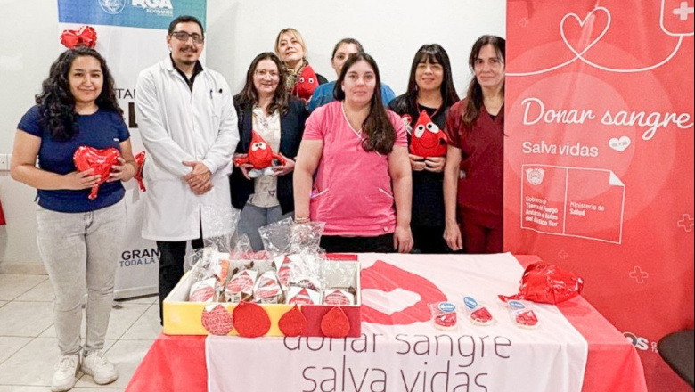 Vecinos y vecinas se sumaron a una jornada de donación voluntaria de sangre en Río Grande