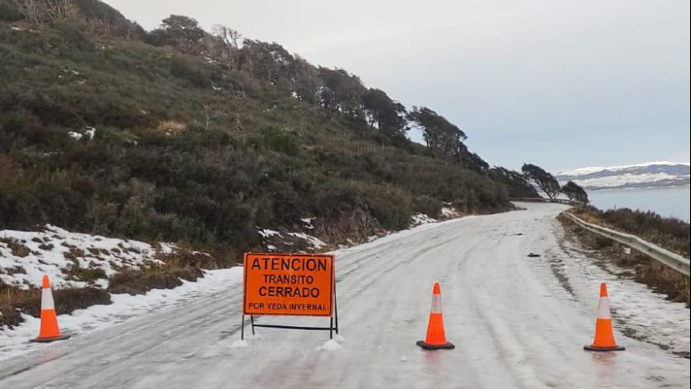 Advierten por hielo lavado en la Ruta Provincial 30 y la Ruta Complementaria J
