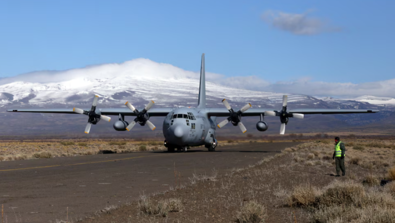 Aviones militares en el cielo patagónico: así se prepara la Fuerza Aérea para ir a la Antártida