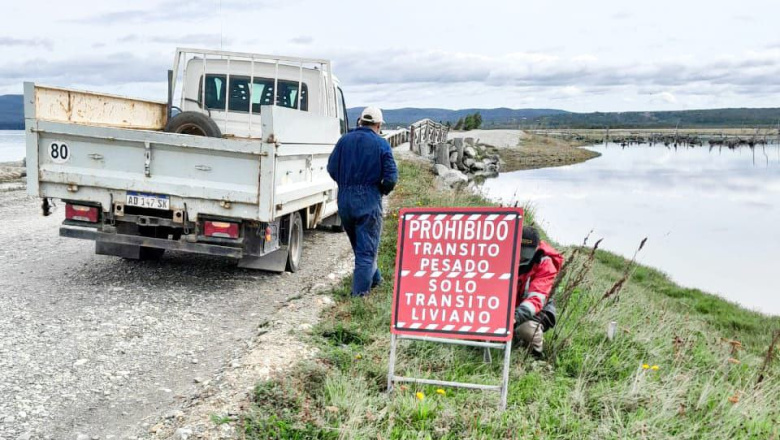 Vialidad provincial informó sobre una restricción de tránsito pesado en el puente Yuco en Tolhuin