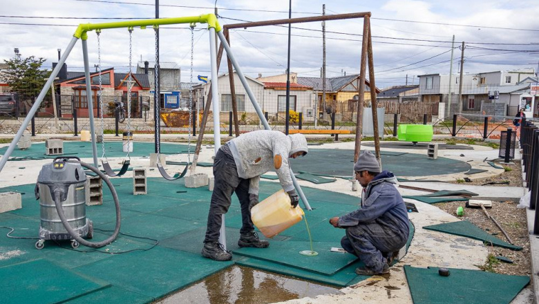 En Río Grande, el Municipio inició la construcción de una nueva plaza en Chacra IV