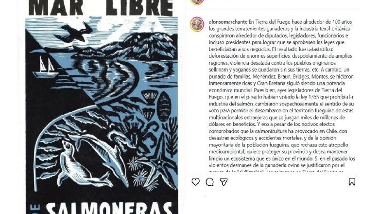 “Resultados catastróficos”: historiador comparó las consecuencias de la llegada de la ganadería a Tierra del Fuego hace un siglo con la actual aprobación de la salmonicultura