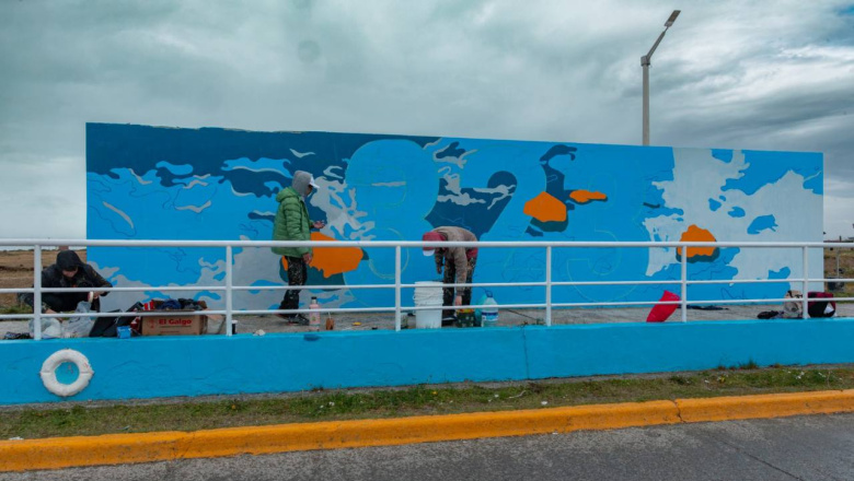 Avanzan los trabajos de puesta en valor del Paseo “General Belgrano” en Río Grande