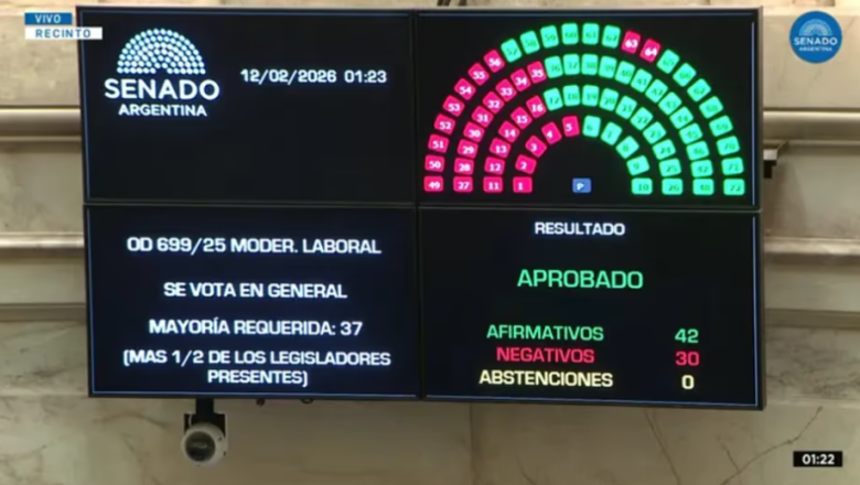 Cómo votaron la reforma laboral los senadores de Tierra del Fuego