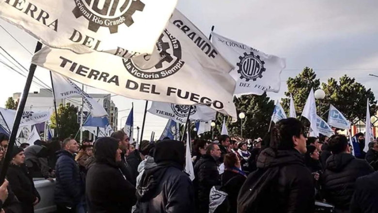 La UOM Río Grande convocó a un paro el miércoles en apoyo a los trabajadores de Aires del Sur
