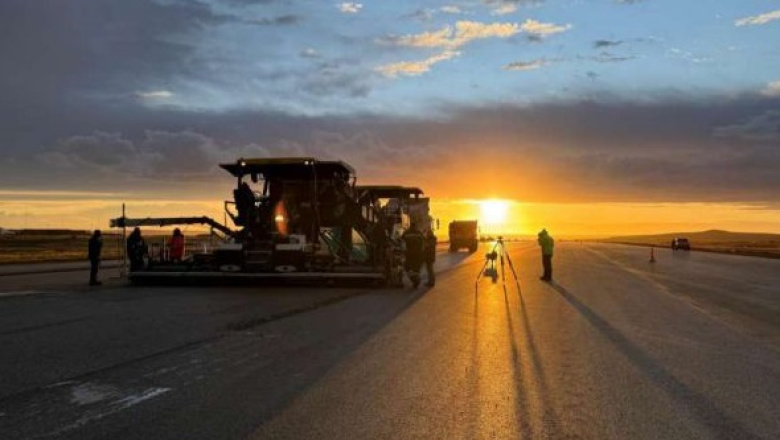Las obras de renovación de la pista del aeropuerto de Río Grande entraron en su fase de finalización