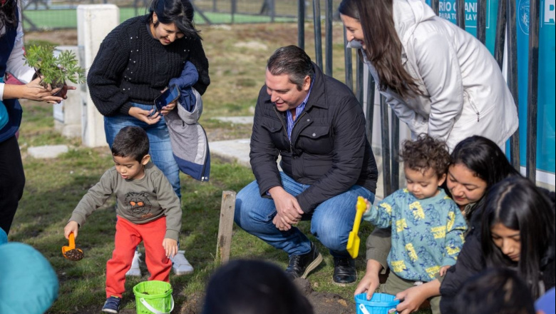 El intendente Perez acompañó la celebración de un nuevo aniversario de los 'Espacios de Cuidado'