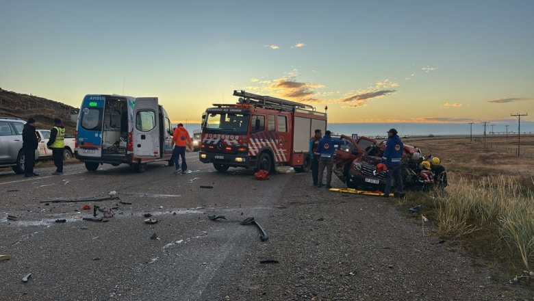 Falleció una mujer en un violento choque frontal en el Cabo Domingo
