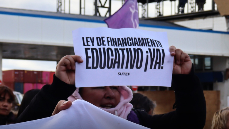 Tras el paro, la docencia reclamó a la Legislatura por su ley de financiamiento educativo