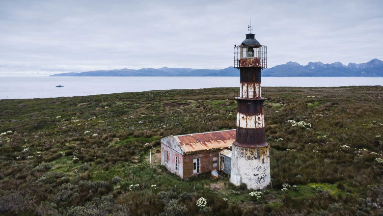 La UNTDF realizó un relevamiento digital del Faro Año Nuevo ubicado en la Isla Observatorio