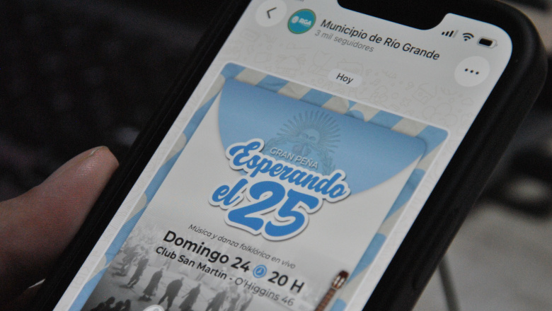 En Río Grande, el Municipio lanzó un canal oficial de difusión en WhatsApp