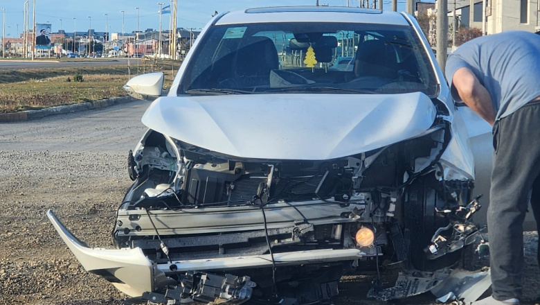 Alcoholemia positiva tras un choque en el acceso al barrio Las Barrancas de Río Grande