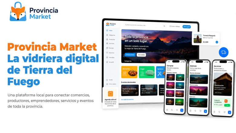 ‘Provincia Market’, la plataforma creada por jóvenes fueguinos para conectar servicios y comercios