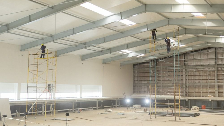 Río Grande avanza con el equipamiento y montaje del Natatorio Olímpico