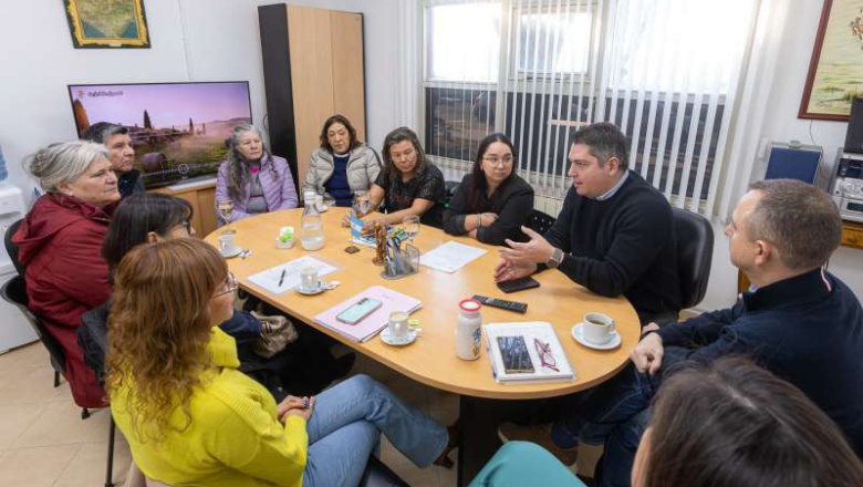 Perez recibió a integrantes de la Asociación Civil de Jubilados Municipales de Río Grande