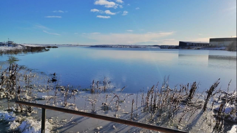 Ante el descongelamiento, el Municipio pide no ingresar a la Laguna de los Patos en Río Grande