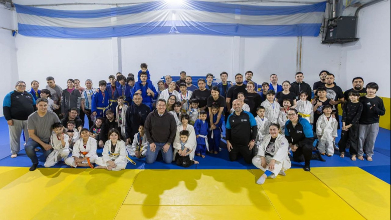 Perez compartió un encuentro con quienes forman parte de las Escuelas Deportivas Municipales de Judo