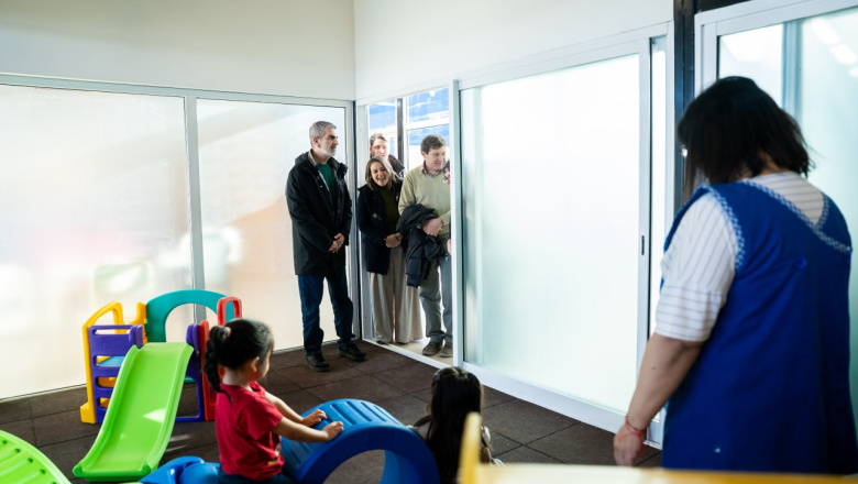 Melella recorrió el Centro de Desarrollo Infantil recientemente inaugurado en Ushuaia