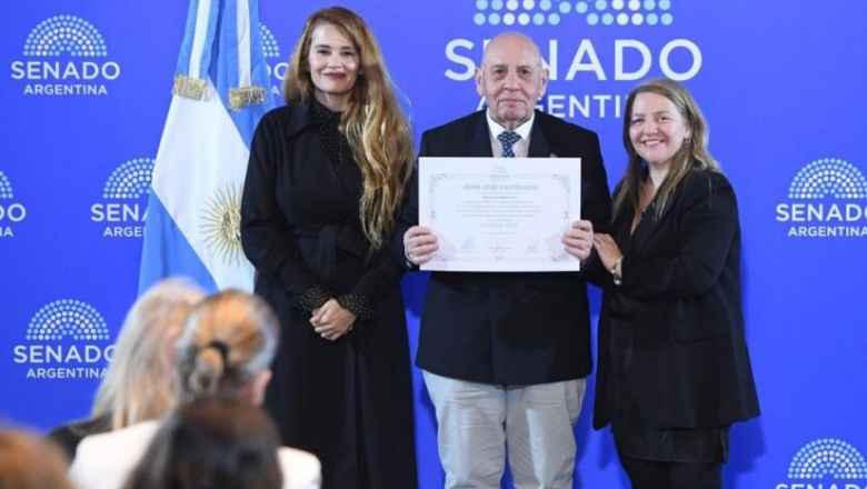El primer rector electo de la UNTDF fue distinguido por el Senado de la Nación