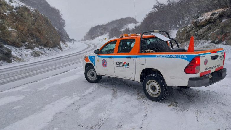 Alerta amarilla por nevadas en el sur de Tierra del Fuego: prevén hasta 15 centímetros de acumulación