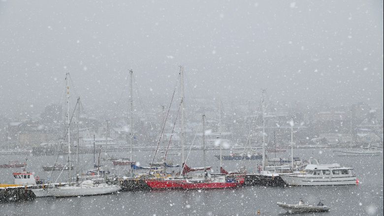 Alerta amarilla por nevadas en Ushuaia: prevén hasta 20 centímetros de acumulación