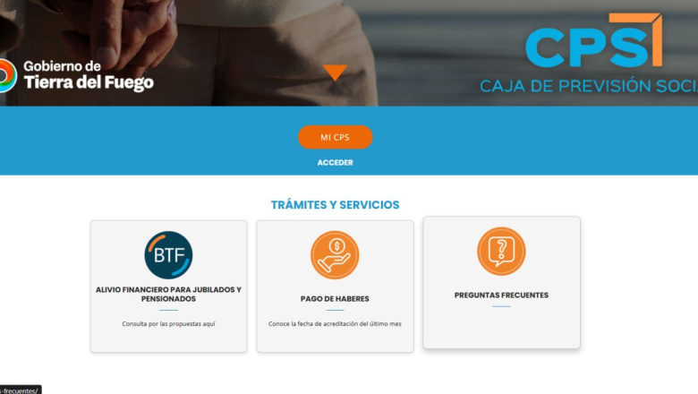 La web de la Caja de Previsión Social sumó un acceso directo al programa de alivio financiero del BTF