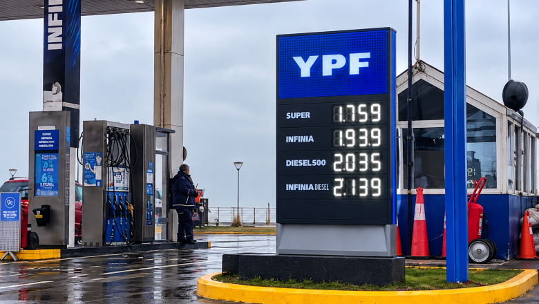 La nafta Súper aumentó $54 en menos de una semana y alcanzó los $1.759 en Tierra del Fuego