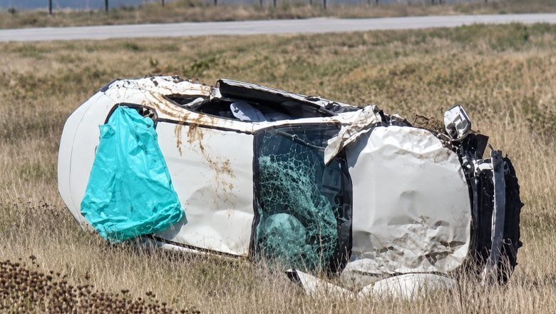 Vuelco fatal en la Ruta 3: murió el conductor de un auto al sur de Río Grande