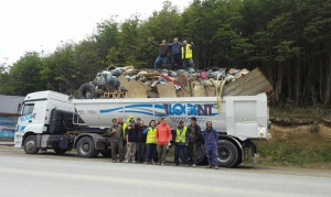 Juntaron siete toneladas de basura entre Ushuaia y Tolhuin